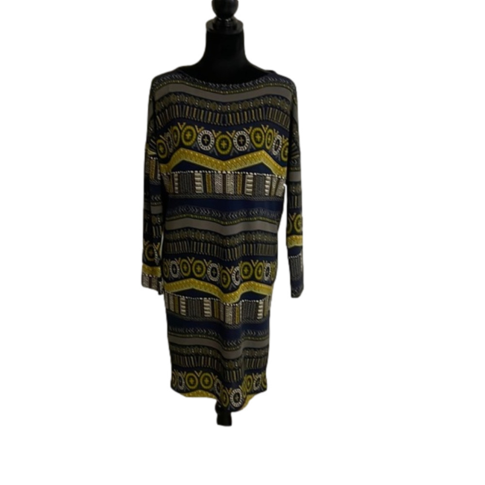 ADRIENNE Long sleeve dress size M NWT